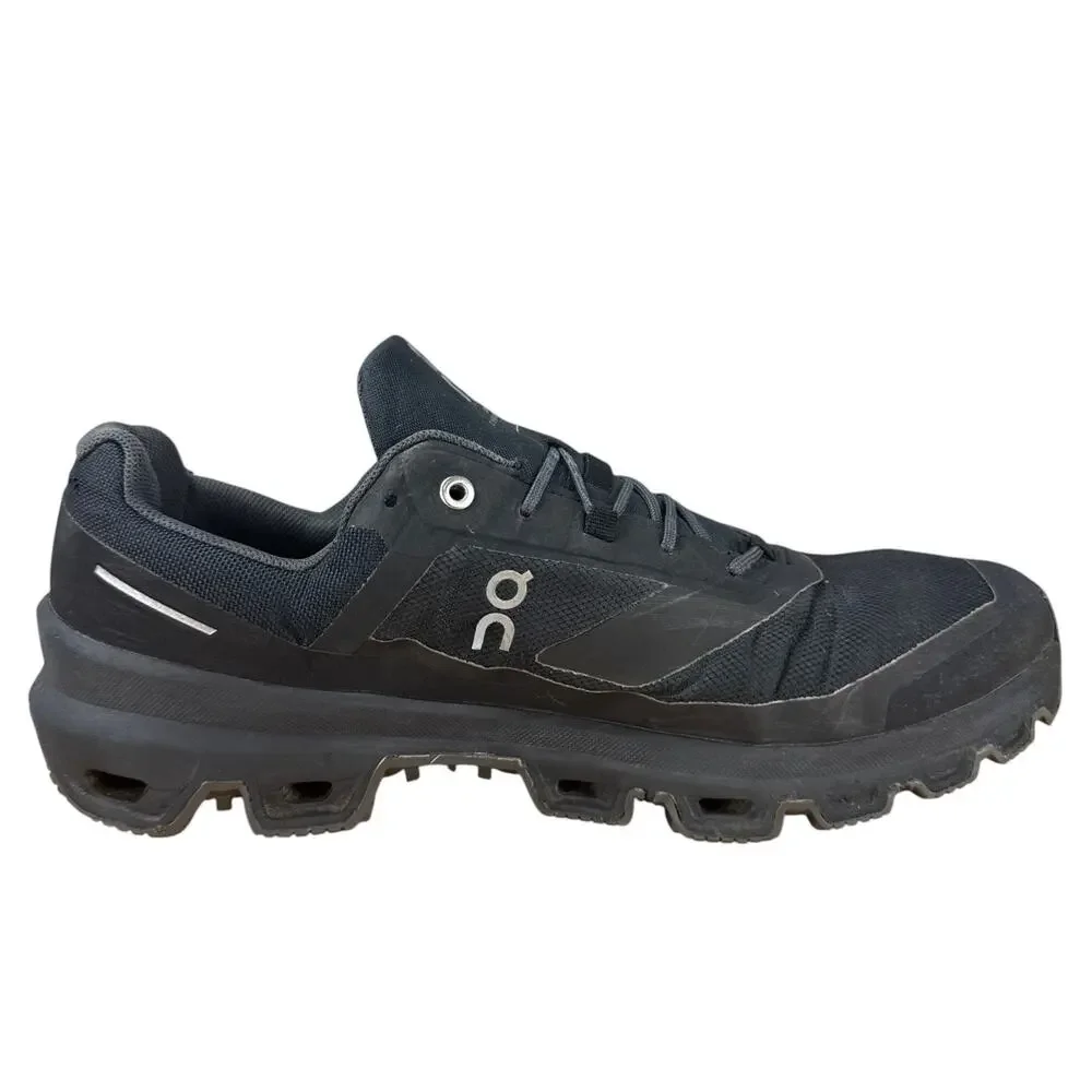 On Cloudventure Waterproof Mens 10 Black Trail Running Shoes Gorpcore Techwear
